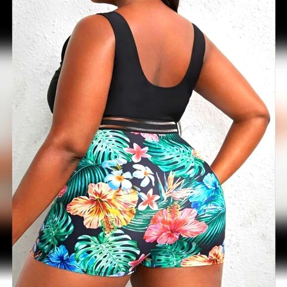 Tropical plus size one piece Swimsuit sz 2XL - Picture 3 of 7